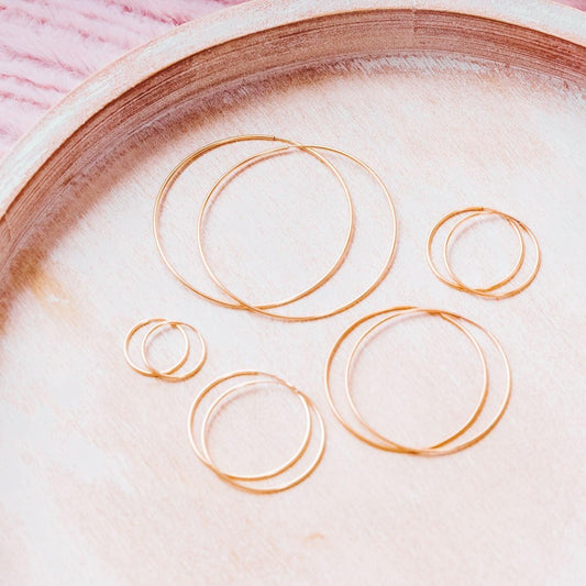 GOLD HOOP EARRINGS