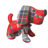 TEE TIME VINTAGE SILK SCARF PATCHWORK PUPPY