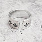 HEMP LEAF SILVER RING