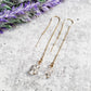 HERKIMER DIAMOND THREADER EARRINGS