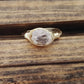 HERKIMER DIAMOND WIRE WRAPPED STACKING RING