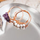 HOWLITE BEADS RING