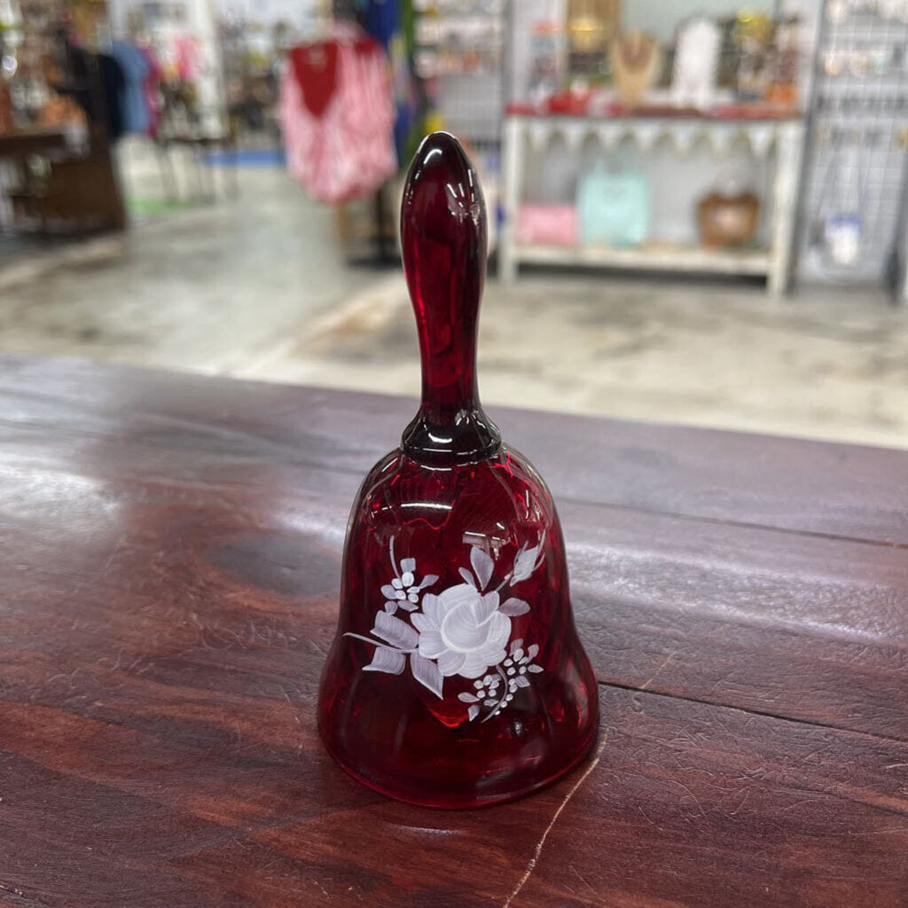 FENTON SMALL RUBY RED BELL-Thriftique Marketplace