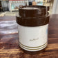 Pair Brown Theme Serv Mugs with Lid