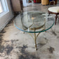 MID CENTURY GOLD + GLASS COFFEE TABLE