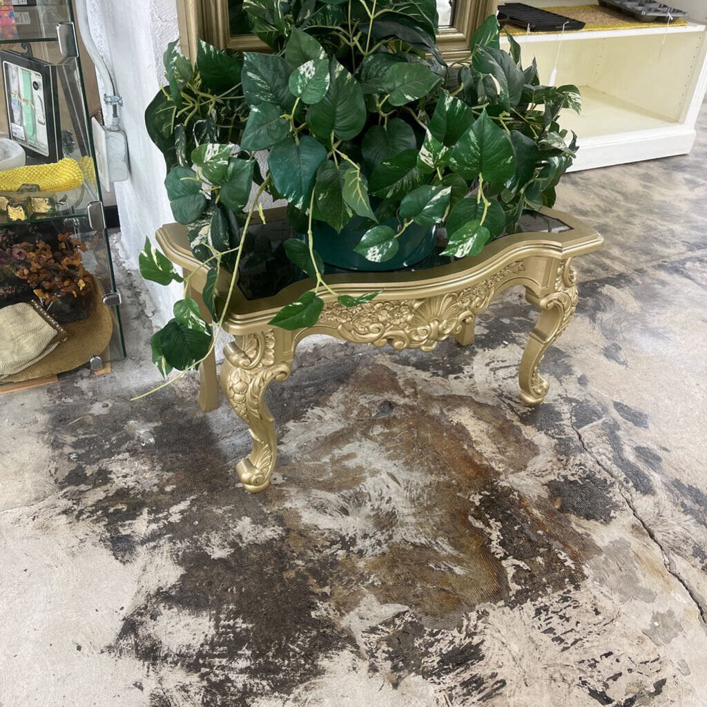 VINTAGE LONG WALL MIRROR + LOWBOY CONSOLE