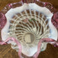 FENTON FRENCH OPALESCENT SPIRAL BASKET