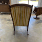 Vintage Golden Green Stripe Rocking Chair