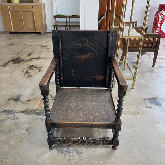 ANTIQUE 17TH CENTURY MONKS CHAIR/TABLE