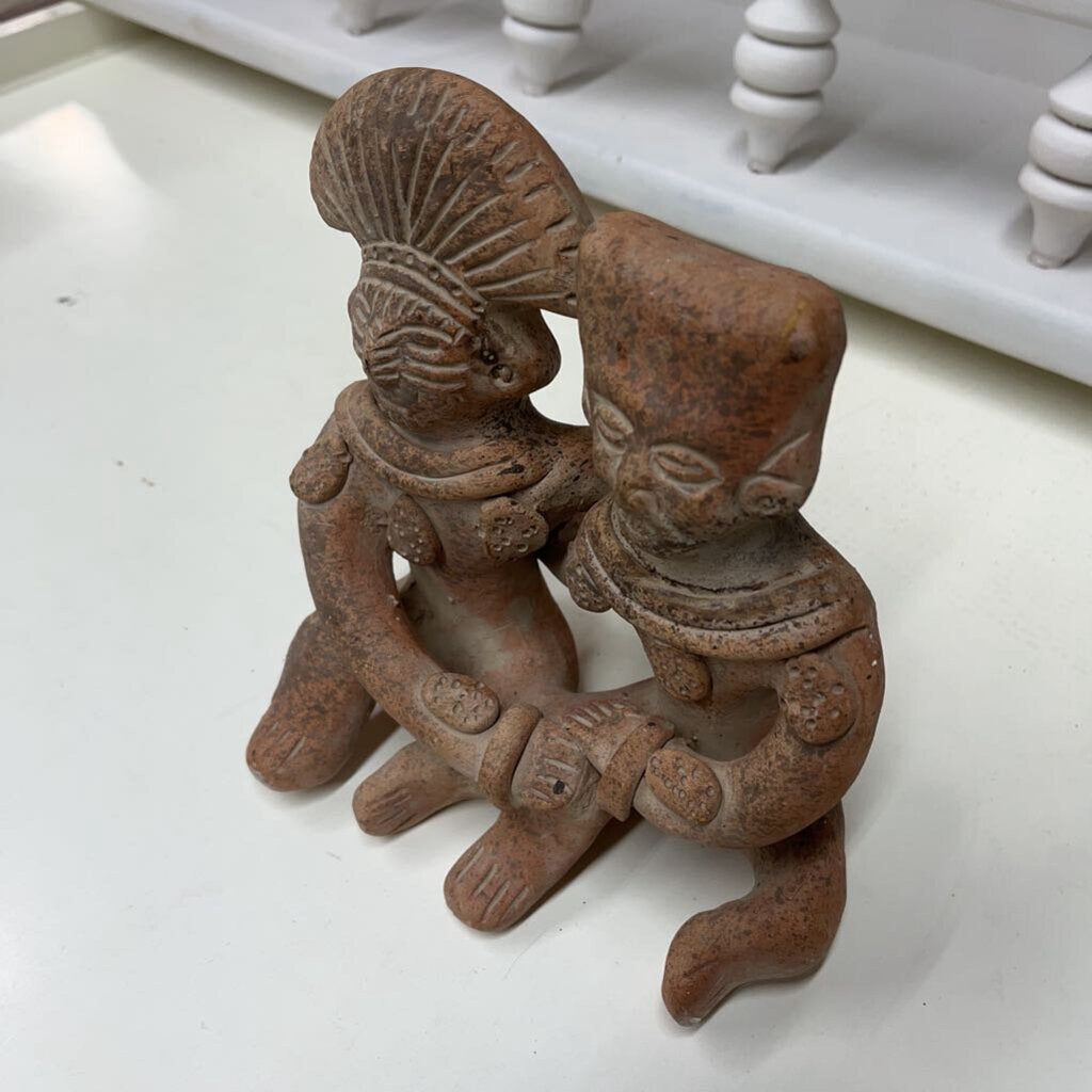 TRIBAL CLAY STATUE-Thriftique Marketplace