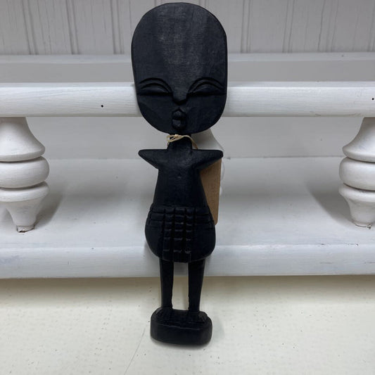 EBONY WOOD AFRICAN FERTILITY STATUE