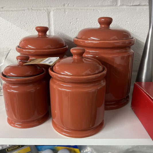 PREFERRED STOCK 4PC CANISTER SET-Thriftique Marketplace