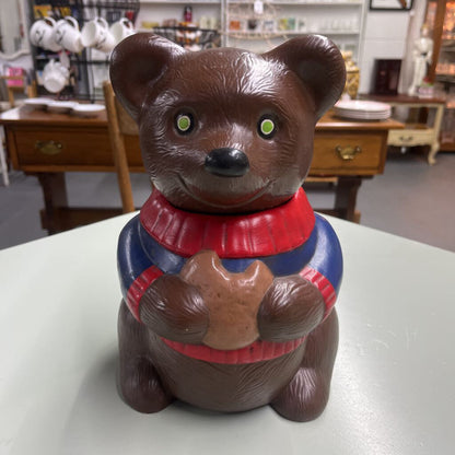 VINTAGE METLOX TEDDY COOKIE JAR