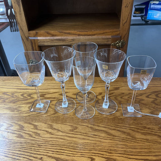 RICHARD GINORI 1735 CRYSTAL STEMWARE (6PC)-Thriftique Marketplace