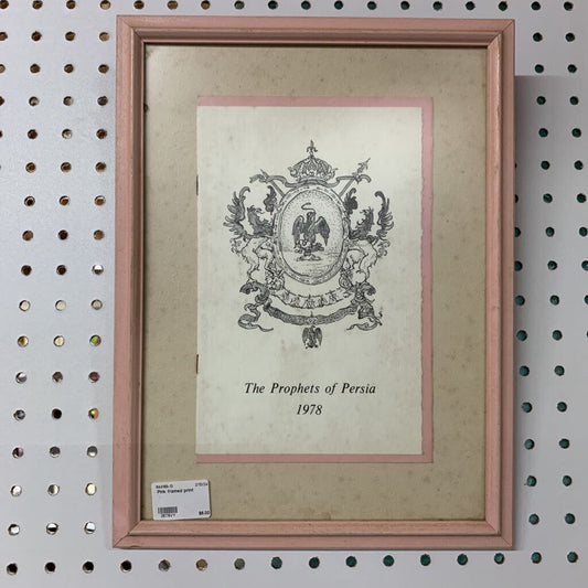 PINK FRAMED PRINT