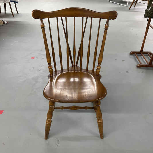 VINTAGE KLING COLONIAL MAPLE WOOD CHAIR