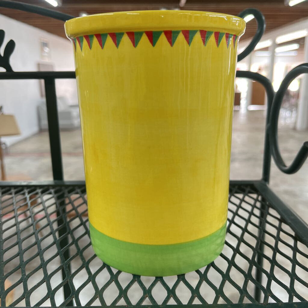 YELLOW UTENSILS HOLDER