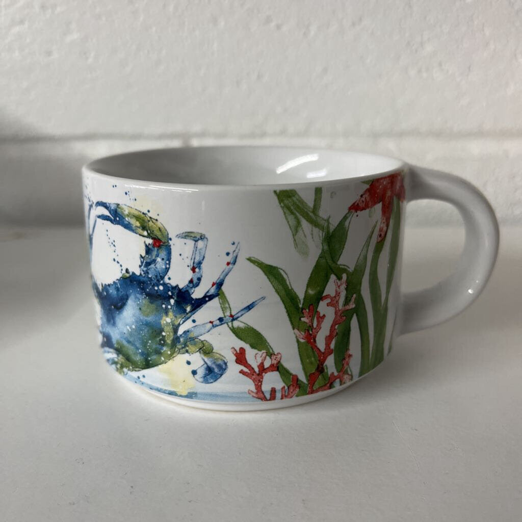 PIER 1 SEA LIFE MUG SET