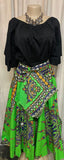 ANKARA MAXI SKIRT STAR BURST