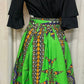 ANKARA MAXI SKIRT STAR BURST
