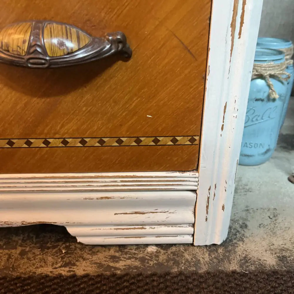 WATERFALL DRESSER WITH MIRROR