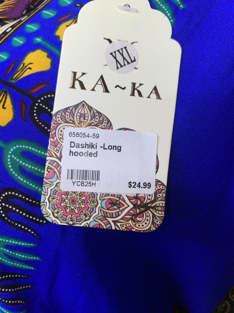 DASHIKI -LONG HOODED