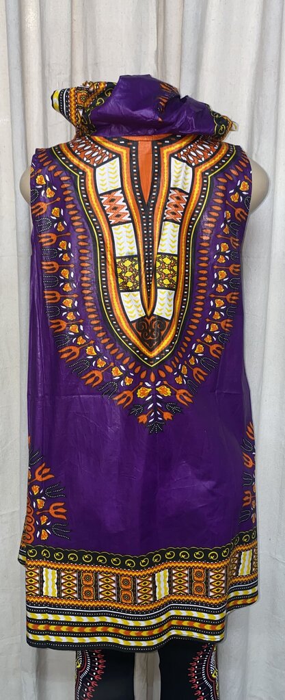 DASHIKI -SLEEVELESS HOODED