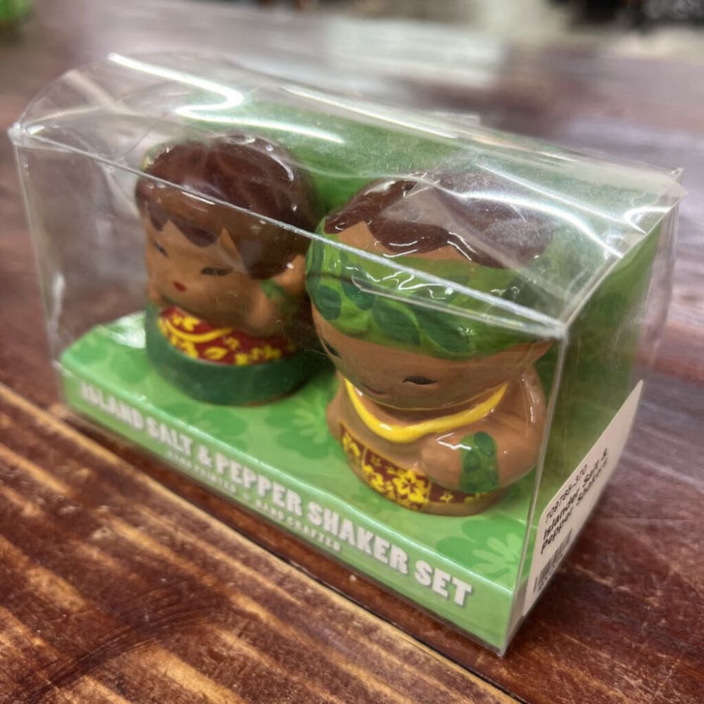 ISLANDER SALT & PEPPER SHAKERS