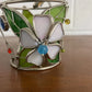 STAINED GLASS BUTTERFLY CANDLE HOLDER