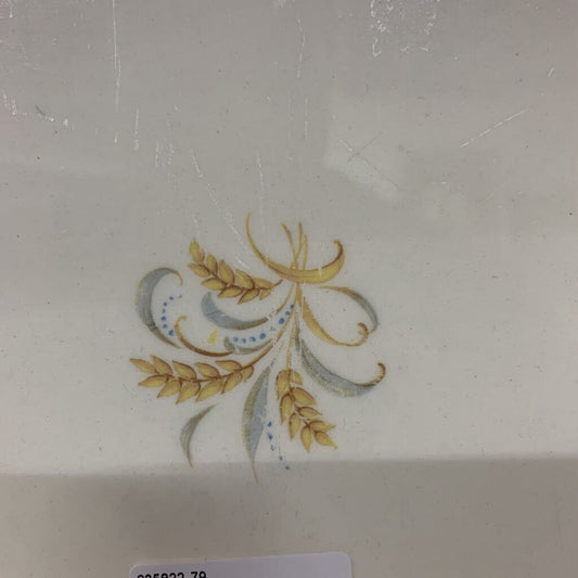 1947 HOMER LAUGLIN KINGSTON WHEAT EGGSHELL GEORGIAN PLATTE15 5/8"