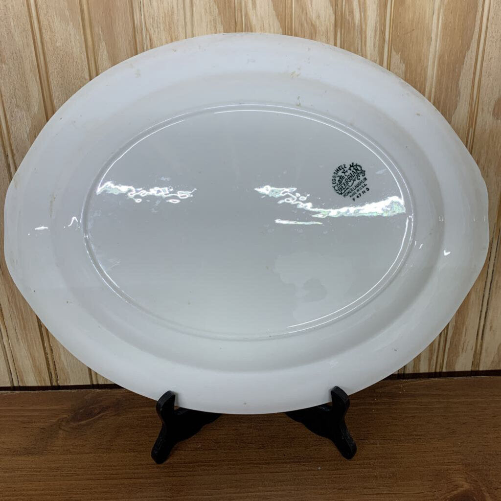 1947 HOMER LAUGLIN KINGSTON WHEAT EGGSHELL GEORGIAN PLATTE15 5/8"