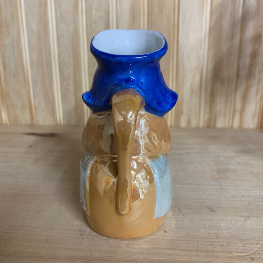 GOLD CASTLE HAND PAINTED CHIKUSA LUSTERWARE DUTCH GIRL CREAMER