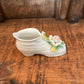 PORCELAIN SHOE MADE IN OCCUPIED JAPAN PINK ROSE AND BUD