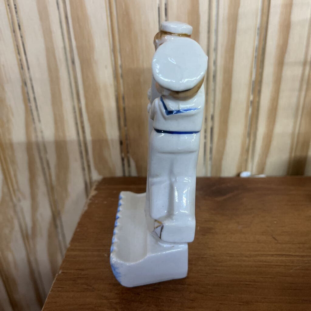 TWO SAILORS TOOTHBRUSH HOLDER/WALL MOUNT OR STAND ALONE JAPAN