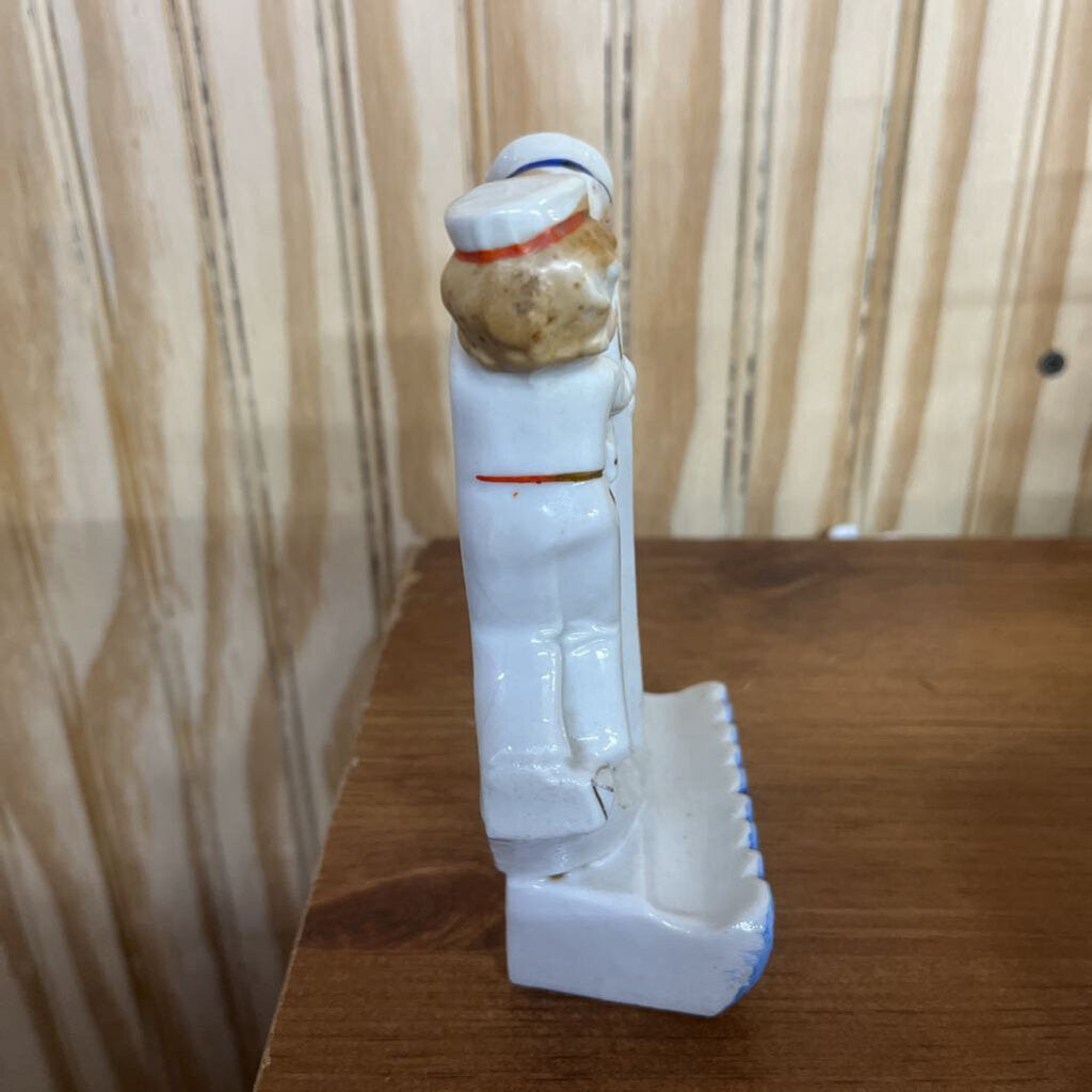 TWO SAILORS TOOTHBRUSH HOLDER/WALL MOUNT OR STAND ALONE JAPAN
