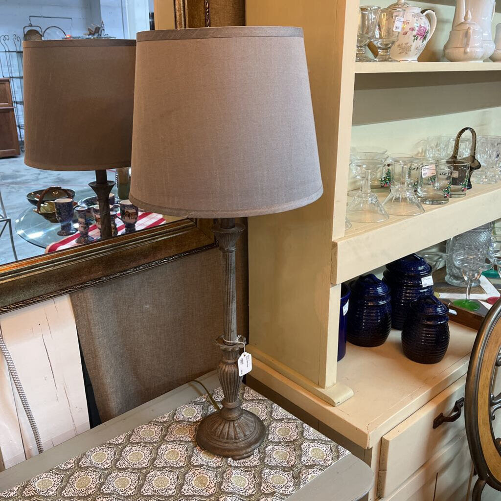 Gray table lamp