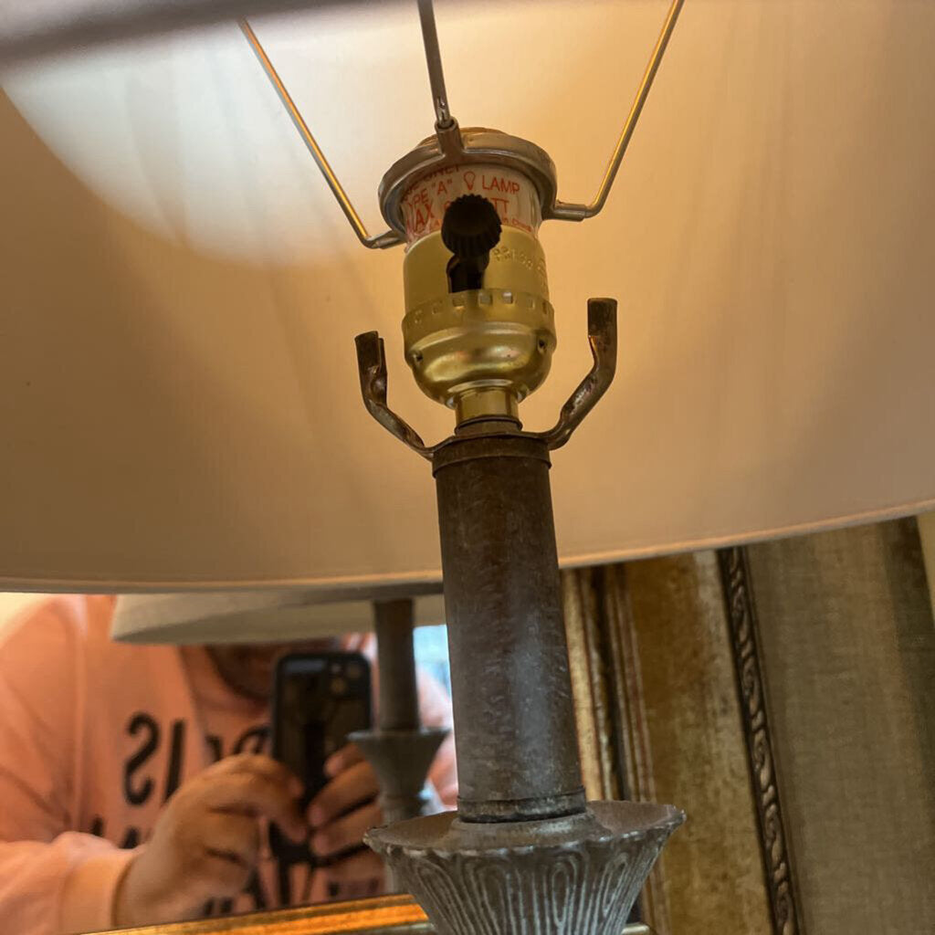 Gray table lamp
