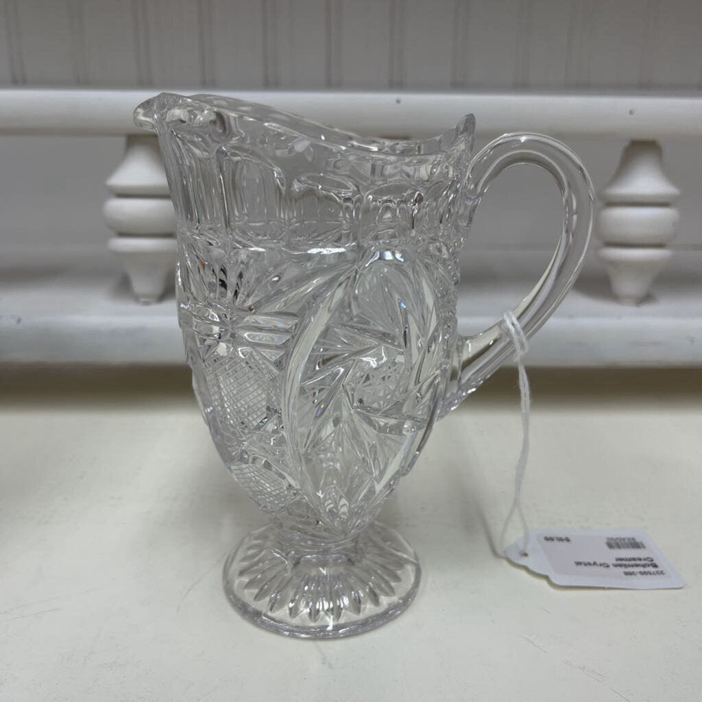 BOHEMIAN CRYSTAL CREAMER-Thriftique Marketplace