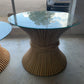BAMBOO RATTAN GLASS TABLE SETS