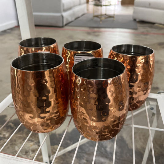 MOSCOW MULE HAMMER COPPER MULES - SET (5)