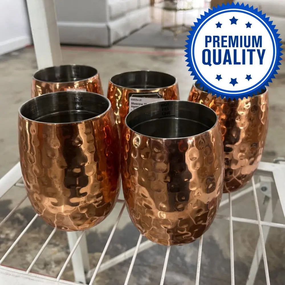 MOSCOW MULE HAMMER COPPER MULES - SET (5)