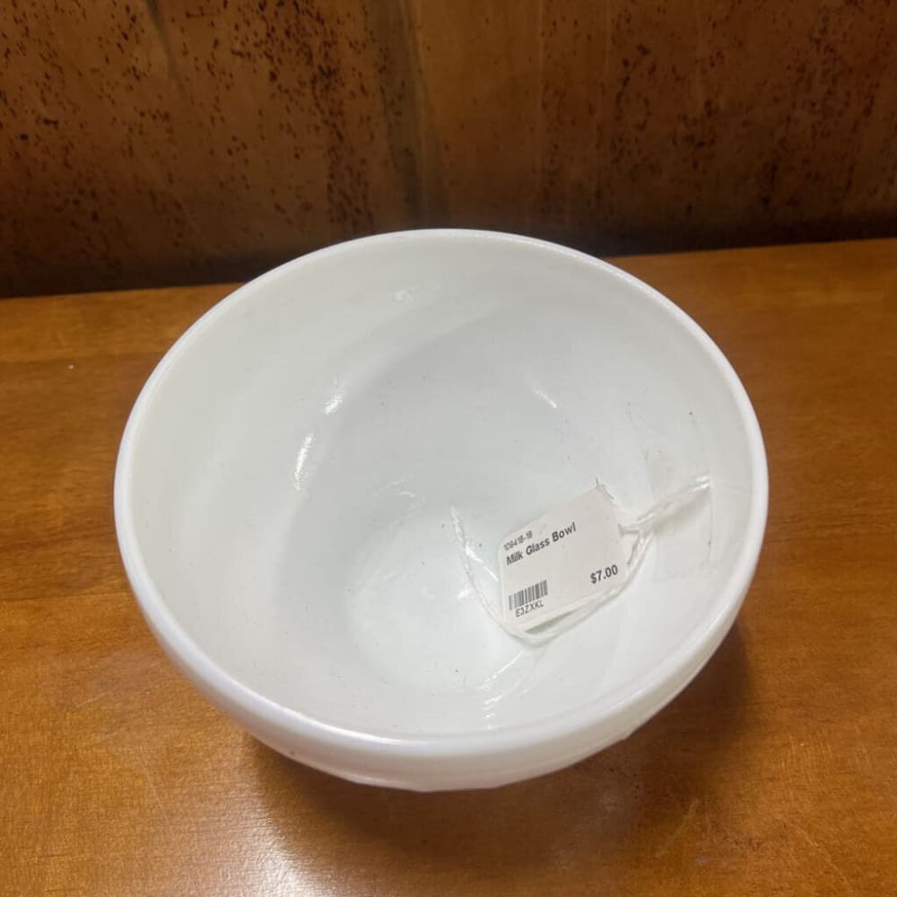 MILK GLASS BOWL