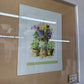 16 x16 flower print in frame