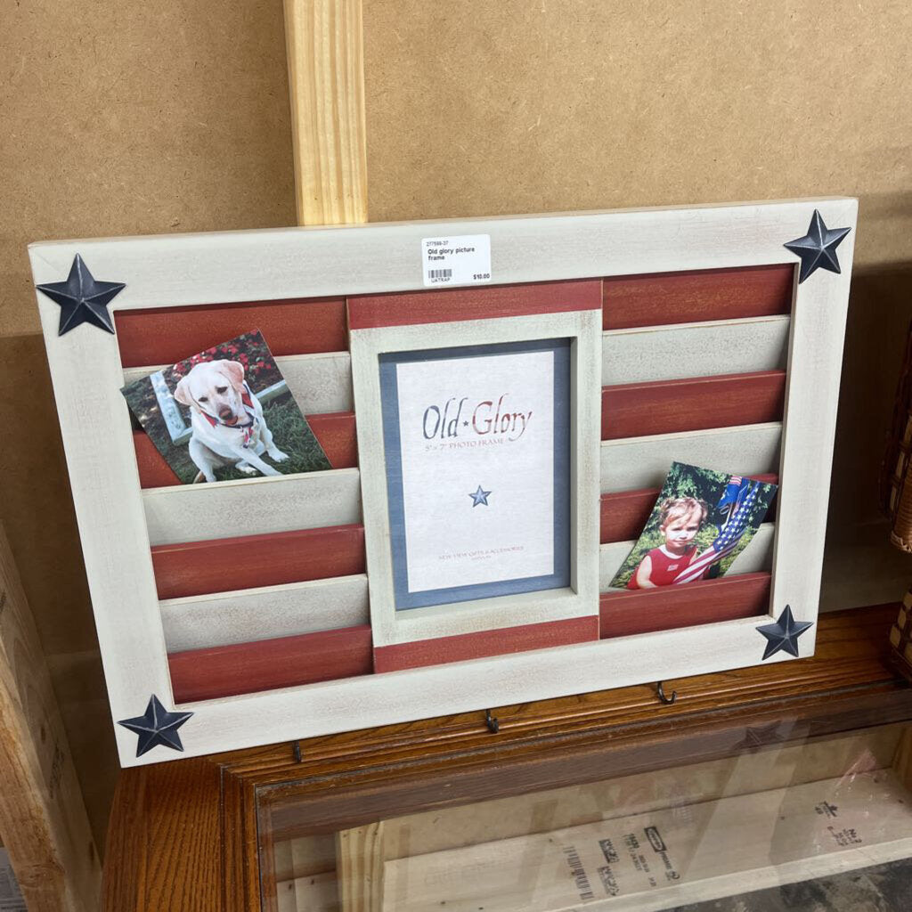 Old glory picture frame