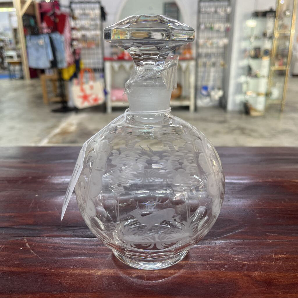 BACCARAT STYLE DECANTER W/STOPPER