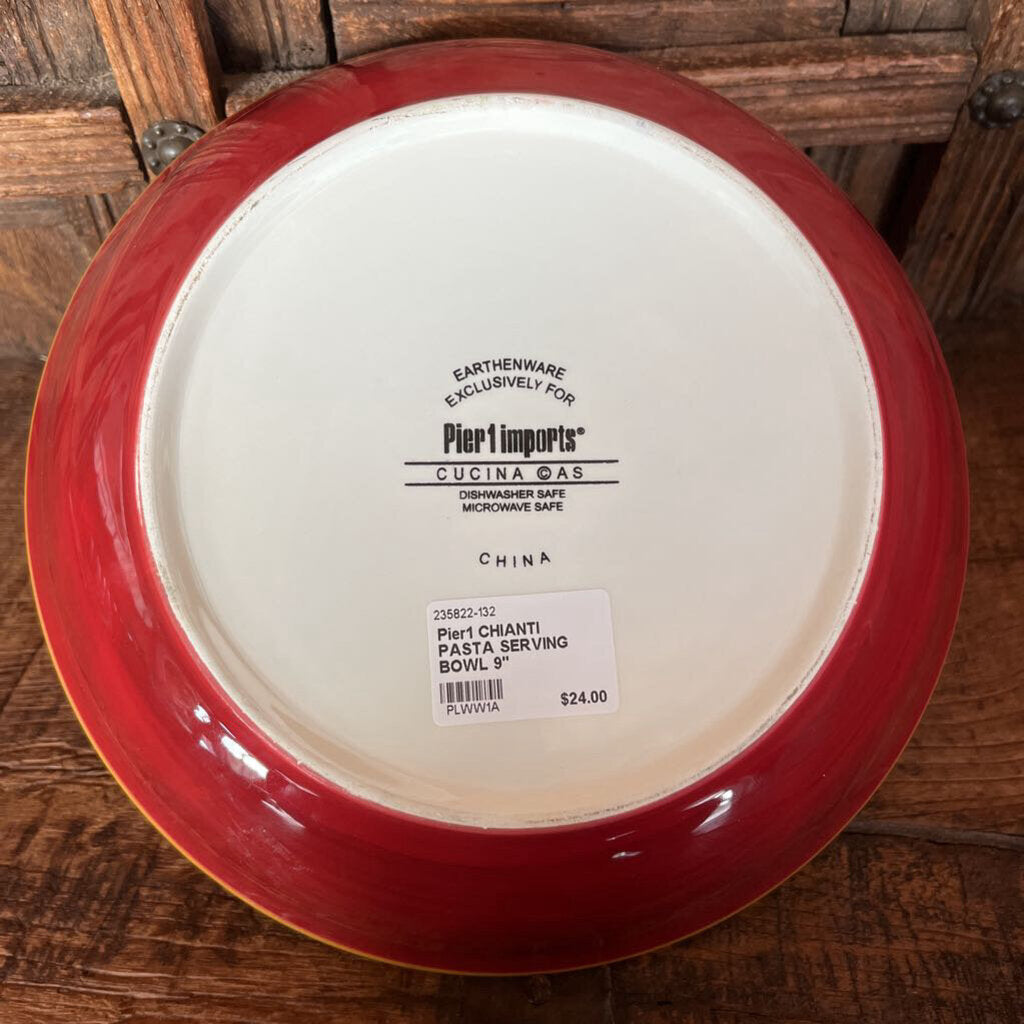 Pier1 CHIANTI PASTA SERVING BOWL 9"
