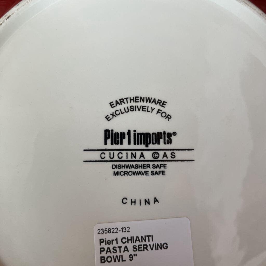 Pier1 CHIANTI PASTA SERVING BOWL 9"