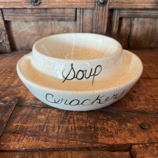 SMOOTH SOUP AND CRACKER BOWL LOOP HANDLE