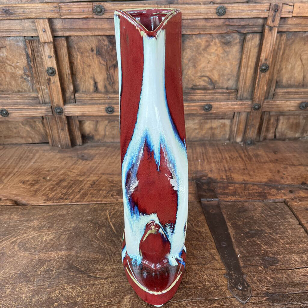 QUIRKY MARBLED CERAMIC VASE