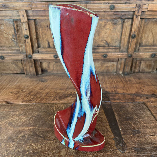 QUIRKY MARBLED CERAMIC VASE